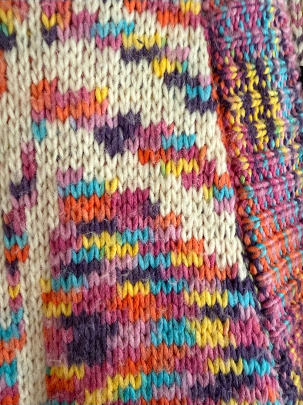 FARM Rio Multicolor Pink-Accent Open Cardigan - Picture 4 of 6
